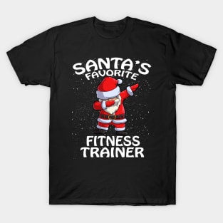 Santas Favorite Fitness Trainer Christmas T-Shirt